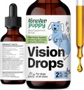 Forever Puppy Vision Supplements for Dogs - Eye Tinctuur w/Bilberry & Eyebright Herb - All Rases & Sizes - Liquid Dog Food Supplements for Vision Support & Eye Clarity - Sugar & Alcohol-Free - 2 oz