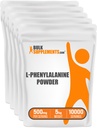 BulkSupplements.com Poudre de L-Phénylalanine - Supplément de Phénylalanine, L-Phénylalanine 500mg - Supplément d'acides aminés, sans gluten, 500mg par portion, 5kg (11 lb) (paquet de 5)