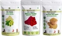 Combo biologisch gedroogd Amla, Hibiscus en Methi (Fenugriek) Poeder (Elk 100 Gram/3,5 Ounce) Hylanthus Emblica Hibiscus Rosa-Sinensis Trigonella Foenum-Graecum