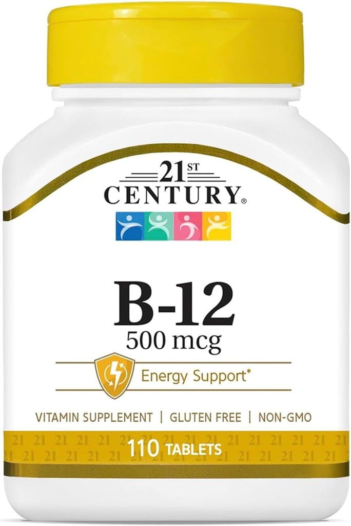 21e eeuw B-12 500 mcg tabletten, 110-Count (verpakking van 2)