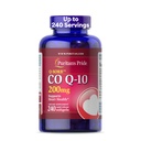 Puritan's Pride Coenzyme CoQ10 200mg, Dieetsupplement voor de gezondheid van het hart, bloeddruk, Orale Gum Gezondheid, en gezonde Veroudering Ondersteuning, 240 Servers, Snelle Release Softgels