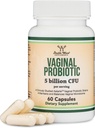 Vaginale Probiotica voor vrouwen - Vier Probiotica Klinisch bestudeerd voor Vaginale PH Balance, Vaginale Comfort, Odor Control en Microbiome Balance (60 capsules, 5 miljard CFU per portie) door Double Wood