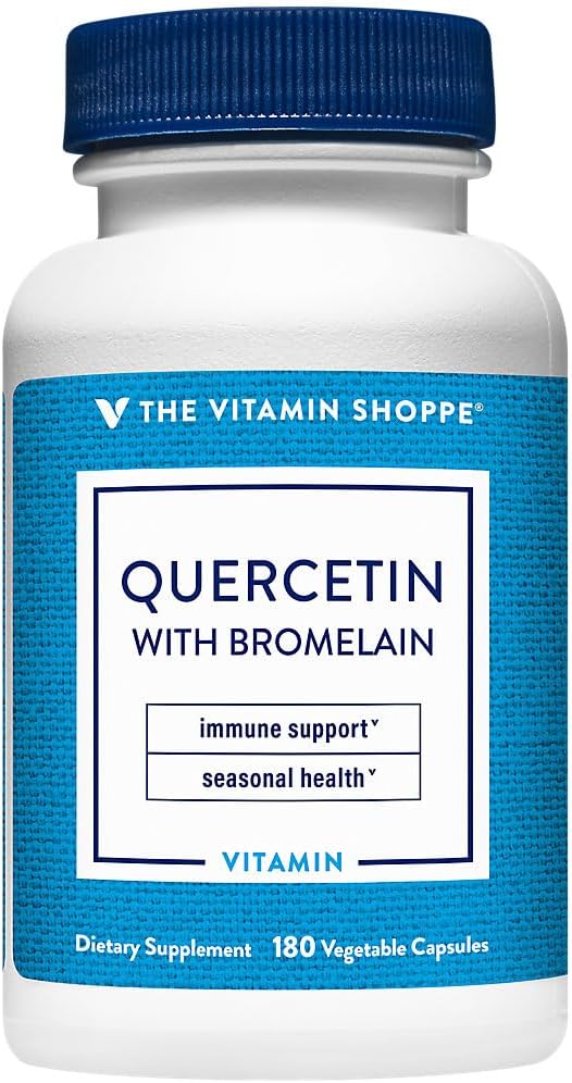 De vitamine Shoppe Quercetine met bromelaïne, antioxidant die een gezonde immuun voor alle seizoenen (180 capsules) ondersteunt