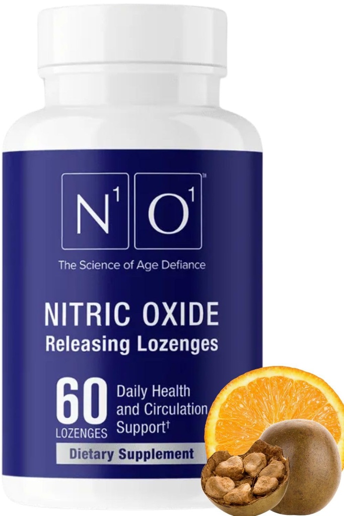 N1O1 Nitric Oxide Lozenges - 60 Telling - Nitric Oxide Supplement voor de gezondheid van het hart, Circulatie, Energie, Bloedstroom, Oxidatie, Gezonde Bloeddruk, Cardiovasculaire Ondersteuning voor Mannen & Vrouwen