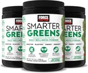 Force Factor Slimmer Groenen Dagelijks Wellness Poeder 3-pack ter ondersteuning van energie, immuniteit & spijsvertering, groen poeder, Superfood poeder met vitaminen, mineralen & probiotica, ongearomatiseerd, 90 porties