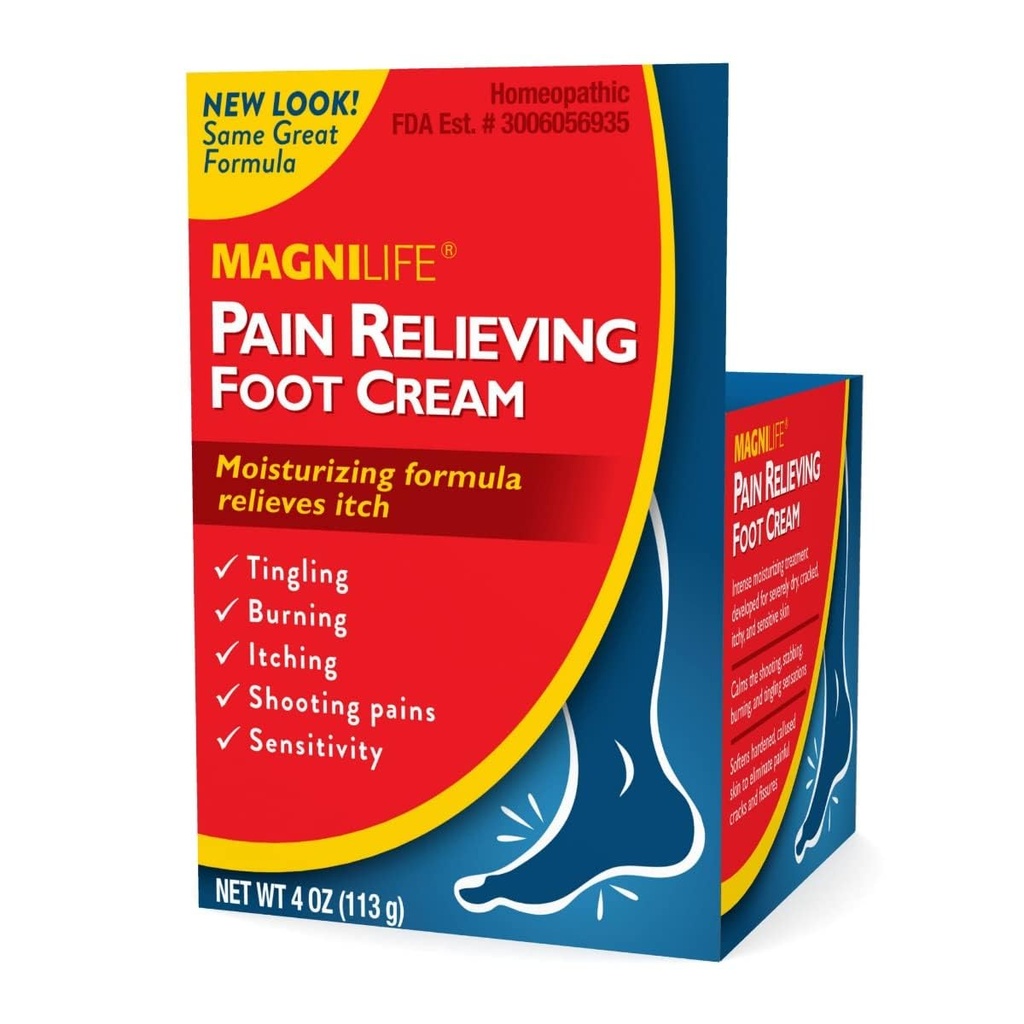 Magni Life DB Pain Relieving Foot Cream, 4 Ounce Elk (2)