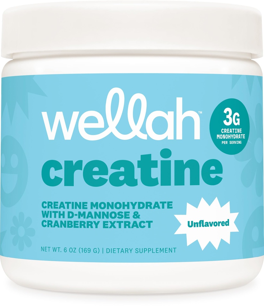 Wellah Creatine for Women (50 Serves, Unflavored) - Creatine Monohydraat met Dandelion & Cranberry Extract