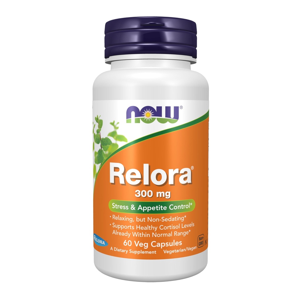 NOW Foods Supplements, Relora 300 mg (een mengsel van plantaardige extracten van Magnolia officinalis en Phellodendron amurense), 60 Veg Capsules