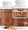 Ceylon Cinnamon Capsules 1200mg Cinnamon Bark Supplementen met Chroom, Berberine HCL & Turmeric, Vegan, 120 Capsules, Energie, Metabolisme, Hart en Immuun Ondersteuning