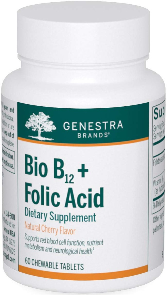 Genestra Merken Bio B12 + Foliumzuur 
