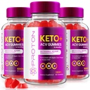 NutraRize (pakket van 3 Proton Keto ACV Gummies Geavanceerd gewichtsverlies 1000 MG, maximale sterkte supplement, Gomitas Reviews (180 Gummies)