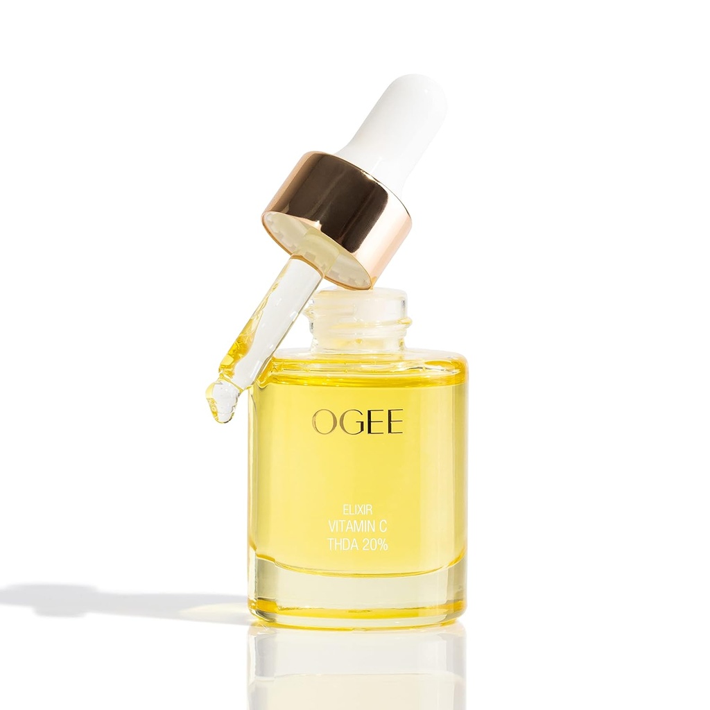 Ogee Vitamine C THDA 20% Elixir - Certified Organic Vitamin C Face Serum - Brightening Vitamin C Serum for Face