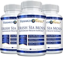 Onderzoek Verified Irish Sea Moss - Bladderwrack, Burdock, BioPerine - Rich in Prebiotics - Boost Immunity, Aid Digestie - 180 Capsules - Vegan - Made in The USA