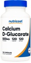 Nutricost Calcium D-Glucarate 500mg, 120 Capsules - Gluten Free, Non-GMO, Vegetarian Friendly