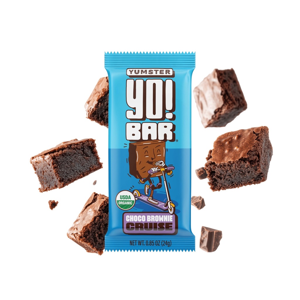Yo! Bar van Bebaard Brothers Vegan Biologische Kids Bar, Chocolade (25 Bars) - Glutenvrij, Paleo en Heel 30 