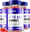 NutraRize (pakket van 3 MicroBio Keto ACV Gummies, Officiële Keto + ACV supplement, Alle natuurlijke micro-bio, Apple Cider Vinegar Reviews (180 Gummies)