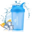 Prodigy Nutrition Labs Premium Shaker Bottle Perfect for Protein Shakes and Pre Workout -14 Ounce (Blue)