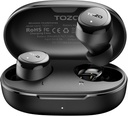 TOZO Draadloze oordopjes Ingebouwde Mic Clear Calls Ergonomisch Licht Gewicht Bluetooth 5.3 in oorkoptelefoons Waterdichte Premium Stereo Geluid Oorknopjes 30H Speeltijd met 32 EQ via APP
