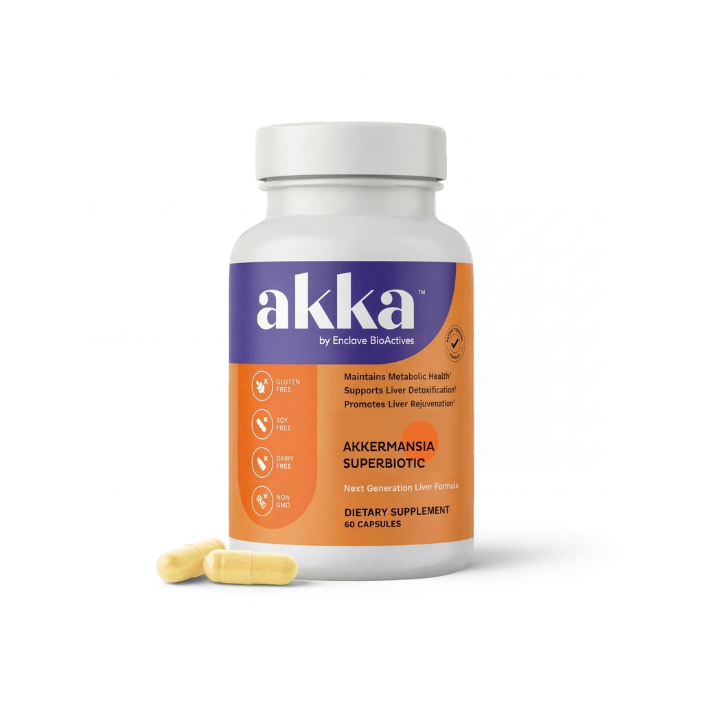 AKKA Premium Lever Reiniging Detox & Reparatie Superbiotica: Lever Detox, Regeneratie, & Restoration Lever Ondersteuning Supplement met Bio beschikbaar Pasteurized Akkermansia 