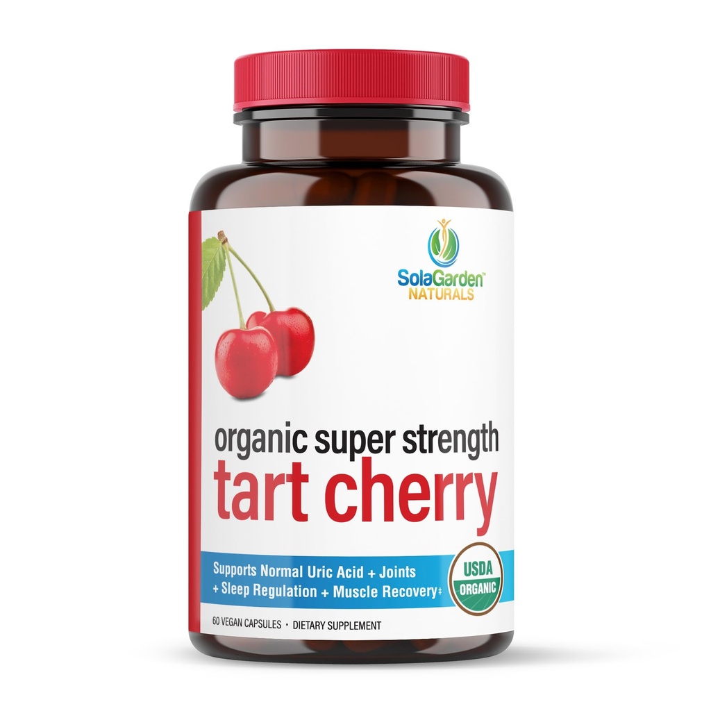 Super Sterkte CherryPURE Tart Cherry Supplement  60 Niet GGO Veggie Capsules.