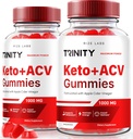 rize labs (verpakking van 2 Trinity Keto + ACV Gummies voor geavanceerde gewichtsverlies, Premium Keto Plus ACV Formule, Alle natuurlijke Apple Cider Vinegar Supplement, Gummy 500 mg Review (120 Gummies)