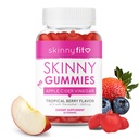 SkinnyFit Skinny Gummies Apple Cider Vinegar Gummies w/ The Mother, Healthy Weight, Immune Support, Vitamine B9, B12, Rode bieten, Granaatappel, Vegan-Friendly, 60 Tellen