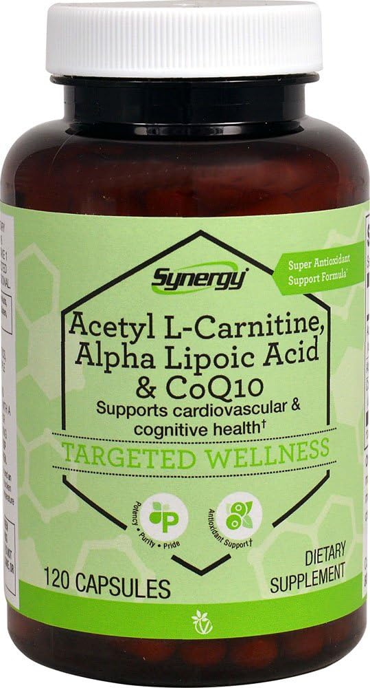 Vitacost Synergy Acetyl L-Carnitine, Alpha Lipoïnezuur & CoQ10 -- 120 Capsules