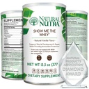 Natuurlijke Nutra Gras Fed Vanilla Toon me De Wei Protein Bron Powder Verbeter de spijsvertering, Verbeter de lichaamsstroom, Steun Bone Health en Boost Immuniteit, Glutenvrij, Suikervrij, Non-GMO, 13.3oz