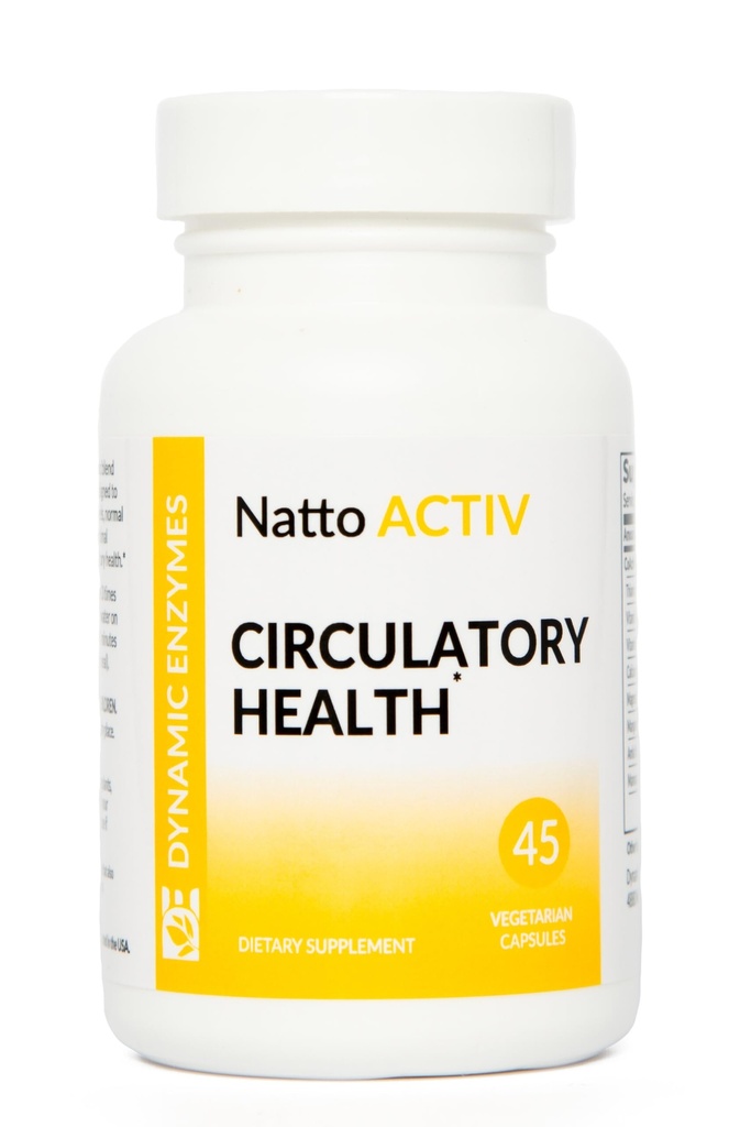 Natto ACTIV Ondersteunt Cardiovasculaire Gezondheid Nattokinase Plus Serrapeptase & Bromelain - Systemische Enzymen