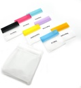 EZY DOSE Herbruikbare 7-dagen pil pouch Set, duurzame Multi-Purpose reizen-Sized Baggies, Inclusief Dagen van de Week Labels met / Kleur voor eenvoudige identificatie, Siliconen opslag, Clear, BPA Free, TSA goedgekeurd