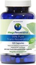 Mega Resveratrol, Pharmaceutical Grade,99% Pure, Isolaat, Micronized Trans-Resveratrol, 120 Veggie Caps, 500mg per capsule. Zuiverheid gecertificeerd. Absoluut GEEN Toxic 