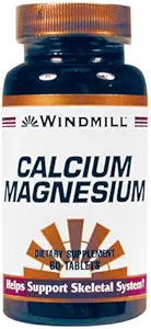 Comprimés de magnésium de calcium - 60 Ea