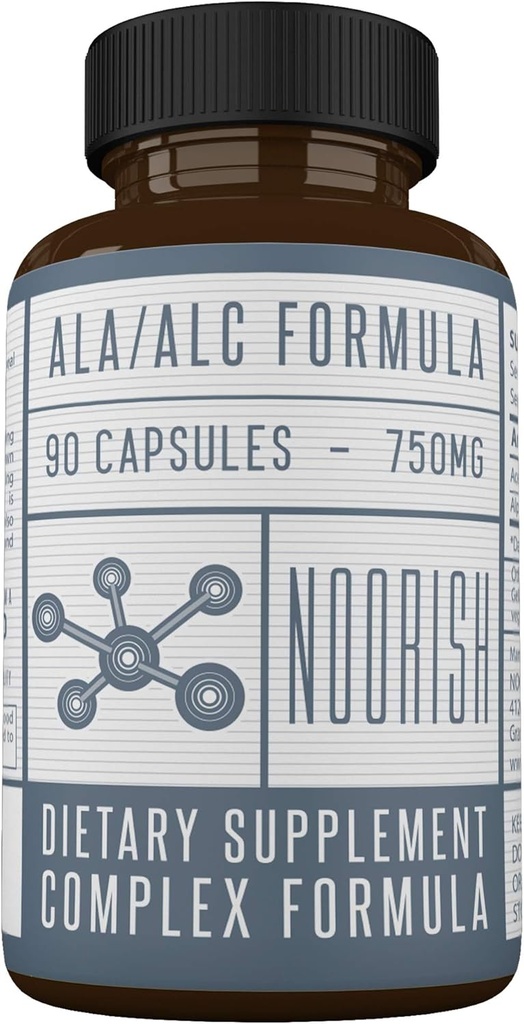 Acetyl-L-Carnitine met Alpha Lipoïnezuur - ALA ALC ALCAR - Alpha Lipoïnezuur met Acetyl-L-Carnitine - 525 mg ALCAR - 225 mg ALA - 90 capsules