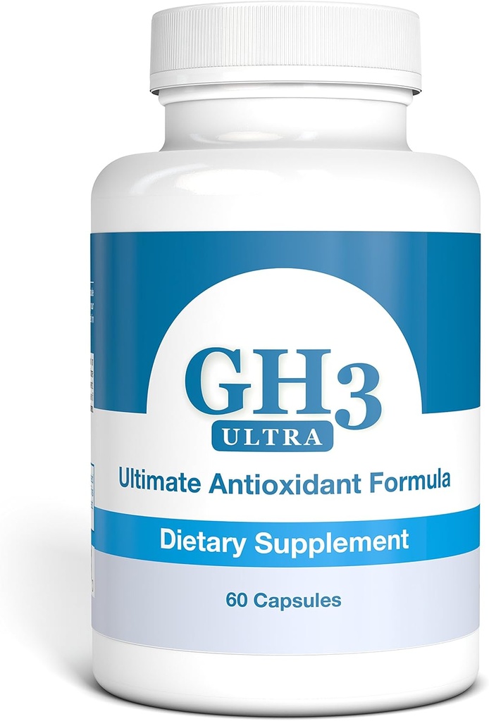 Nattura G-H3 Ultra, Ultimate Antioxidant Formula - Nieuw, Verbeterd Anti-Aging Complex (Ginkgo Biloba, R-Alfa Lipoïnezuur, Co-enzym Q10, Acetyl L-Carnitine, Vitamine B6) - 60 Caps