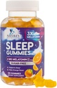 Melatonine Slaap Gummies - Melatonine 6mg Per Serving - Suikervrije Melatonine Gummy voor volwassenen - Extra sterkte Slapen Gummy Supplement - Ondersteunt Rustige Slaap - Smakelijke Oranje Smaak - 120 Gummies