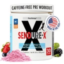 Sendure-X Beetwortel + Citrulline Poeder - Cafeïnevrije pre-workout - Boosts Blood Flow, Energy, VO2 Max, Endurance, Herstel - NSF Sport Certified, Peak Performance, Natural - 30 Servings Wild Berry