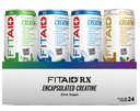 FITAID RX Zero Sugar, Encapsulated Creatine, Workout Recovery Drink, All-In-One Blend, BCAA's, Glucosamine, Turmeric, B-Complex, Electrolytes, Variety Pack, 12 Fl Oz (pakket van 24)