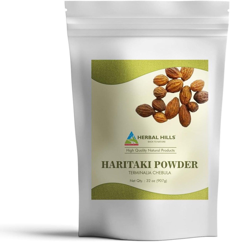 Herbal Hills Haritaki Powder Terminalia Chebula Inknut 2 Pond/32 Oz 