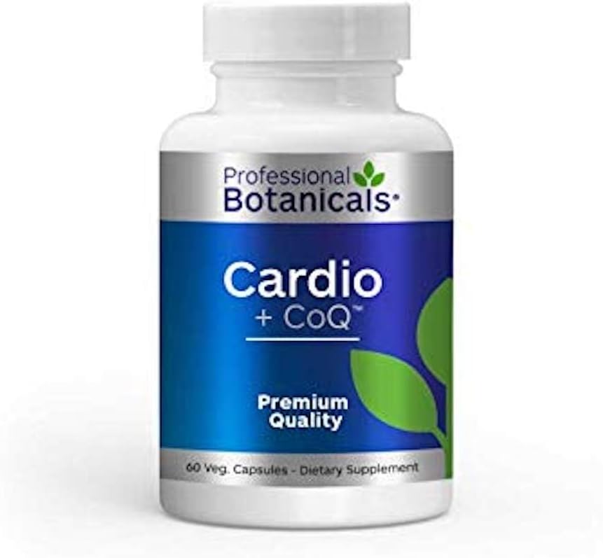 Professional Botanicals Cardio-CoQ CoQ10 - Vegan Formulated Cozyme Q10 met Hawthorne Berry Valerian Root en Cayenne Pepper - 60 vegetarische capsules