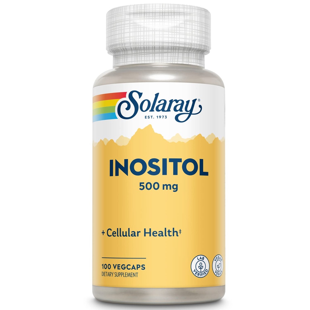 SOLARAY Inositol 500 mg Capsules 