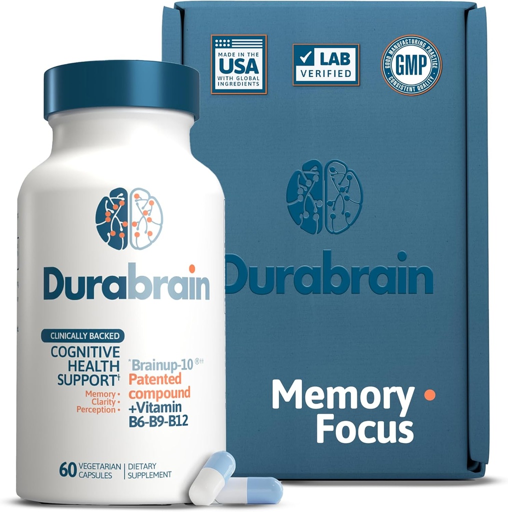 Nootrope Hersenen Ondersteuning Supplement voor Geheugen en Focus, Verbeter uw cognitieve gezondheid, geestelijke helderheid, en aandacht, 60 capsules