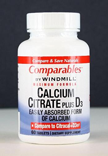 Citrate de calcium et comprimés de vitamine D - 60 Ea