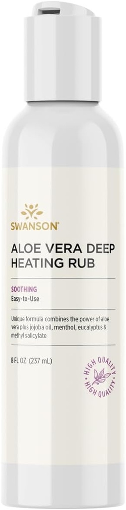 Swanson Aloë Vera Deep Heating Rub 8 fl Ounce (237 ml) Gel