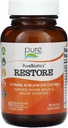 PURE ESSENCE LABS Restore Probiotic Supplement 30 miljard CFU - Probiotica voor mannen en vrouwen - 12 strepen voor Immune Support and Digestief Health - Natural Support for Relief of Constipatie (60 Caps)