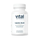 Vitale voedingsstoffen Lipozuur 300 mg Alpha-Lipoïnezuur Antioxidant ALA Supplement voor gezond metabolisme en energie Gluten, zuivel, sojavrij Niet-GMO 60 capsules