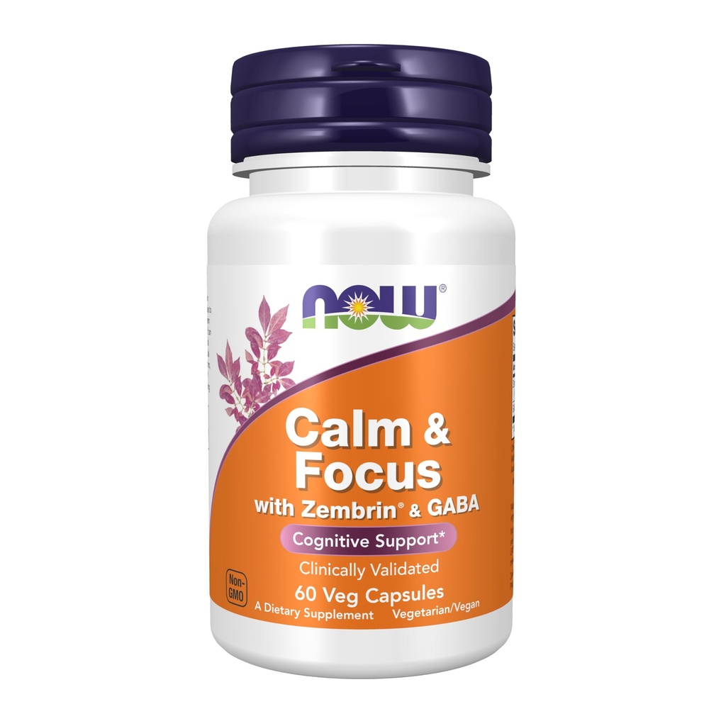 NU Supplementen Kalm & focus met Zembrin® & GABA, Cognitieve ondersteuning*, klinisch gevalideerd, 60 Veg capsules