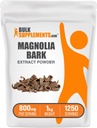 BulkSupplements.com Magnolia Bark Extract Poeder - Magnolia Officinalis, Magnolia Bark Supplement, Magnolia Extract - Glutenvrij, 800mg per portie, 1kg (2,2 lbs) (verpakking van 1)