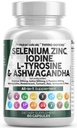 Clean Nutra Selenium 300mcg Iodine 500mcg Thyroid Ondersteuning voor vrouwen & mannen 