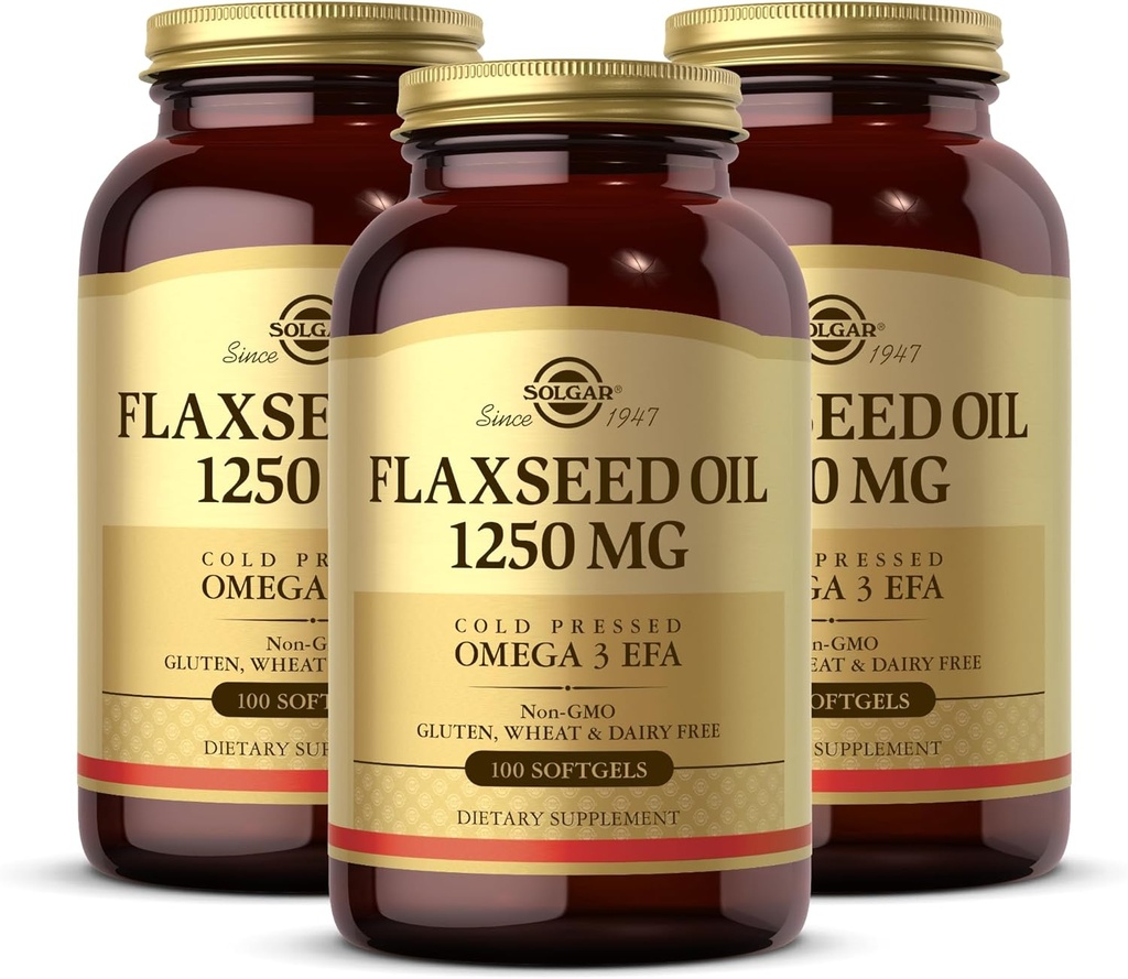 Vlaszaadolie 1250mg 100 SG 3-pack