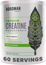 BIRDMAN High-Purity Creatine Monohydrate Unflavored Powder, Pre-Workout, High Performance | 300g